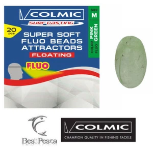 COLMIC - SUPER SOFT FLUO BEADS ATTRACTORS - GREEN - L - Confezione da 20 pezzi - Imagen 1 de 2