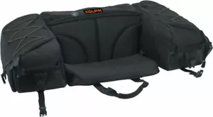 Kolpin Universal ATV Rear Rack Pack Seat Soft Storage Cargo Bag Black - Picture 1 of 4