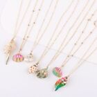 Gold Chain Boho Conch Shell Necklace Alloy Shell Pendant Necklace  Women