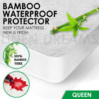All Size Fully Fitted Waterproof Cotton / Bamboo Fibre Mattress Protector Cover