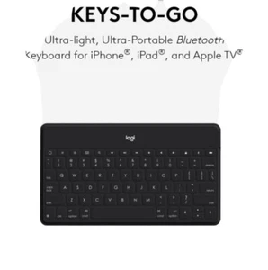 Logitech Keys To Go Ultraprzenośna klawiatura kompatybilna z iOS do iPada iPhone TV - Zdjęcie 1 z 10