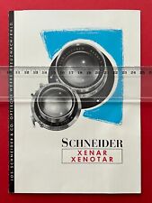 Reklamowa broszura Schneider Optyka Kreuznach 1965 Obiektywy XENAR XENOTAR (F22296