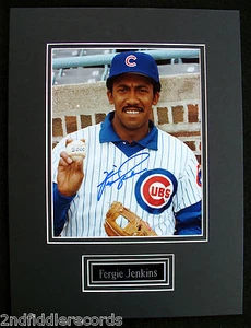 FERGIE JENKINS-CHICAGO CUBS-Autographed Picture-Double Matted w/ Brass Nameplate - Bild 1 von 1