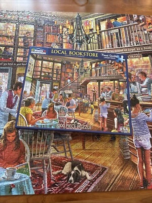 White Mountain 1000 Pc Puzzle, Local Bookstore, 2021, Complete - Image 1 of 4