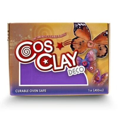 M00620 MOREZMORE 1 фунт Cosclay DECO VIOLET гибкая полимерная глина мягкого класса - Изображение 1 из 3