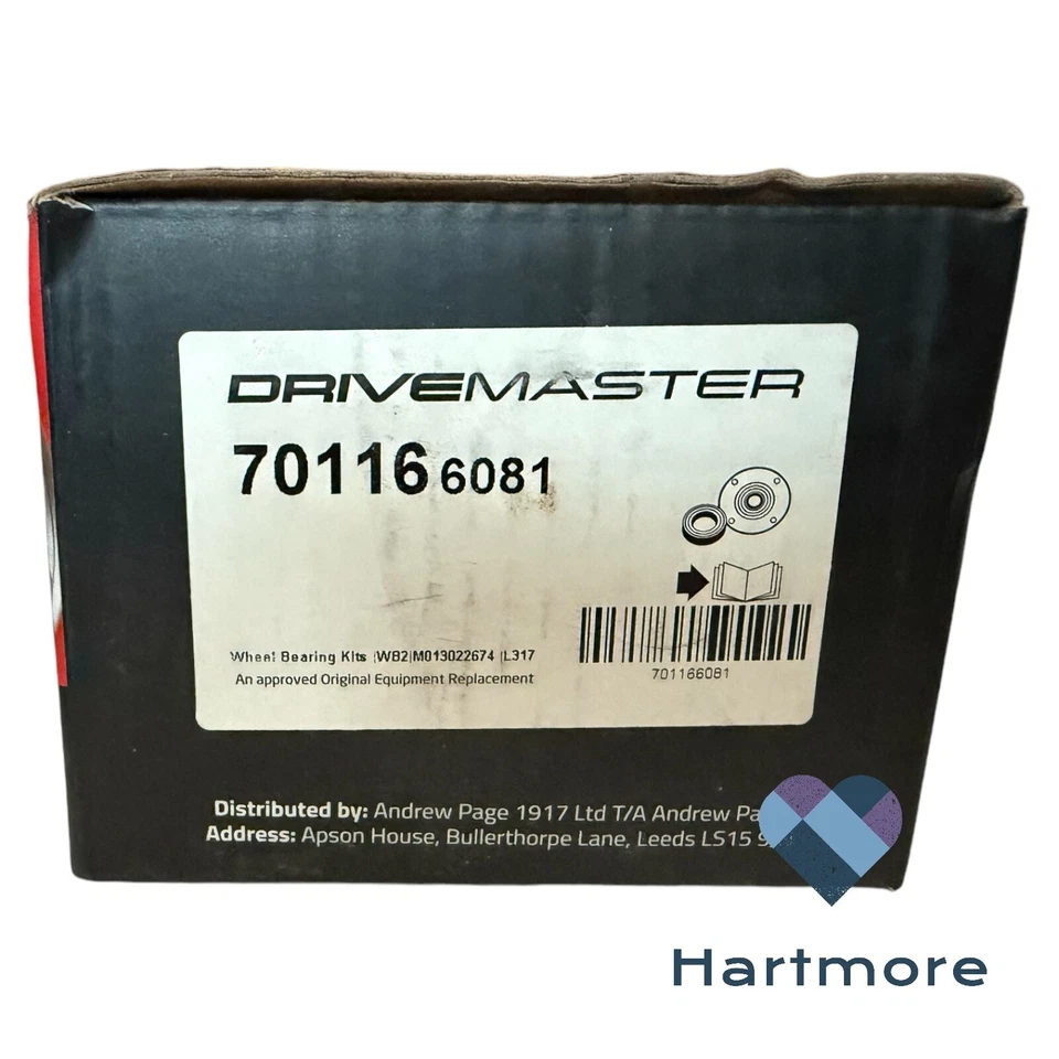 Drivemaster 701166081 Kit de cojinete de rueda trasero derecho/derecho Nissan X-Trail 2002-2013 Foto 1 de 2