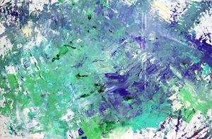 Art Robot GEMÄLDE abstrakt C. FANTA ORIGINAL Kunst Leinwand MALEREI Acryl Unikat - Bild 1 von 3