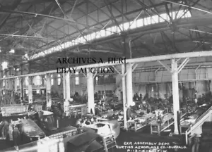 Curtiss Airplane factory Buffalo, NY reparto assemblaggio foto - Foto 1 di 1