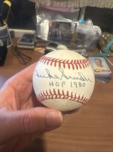 DUKE SNIDER - Autographed ONLB Baseball - BROOKLYN DODGERS - “HOF 1980” - Picture 1 of 10