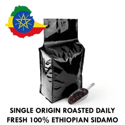 2, 5, 10 LB ETHIOPIA SIDAMO FRESH ROASTED COFFEE WHOLE BEAN, GROUND - ARABICA - Image 1 of 4