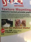 Stix2 Texture Mounting Sheets A4 - Adhesive repositionable printing Sheet