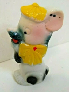 Hund gepresste Porzellan Figur bemalt 1 Seite Japan 3,75 cm Karneval Preis - Bild 1 von 10