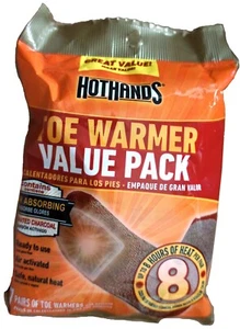 New Hot Hands Adhesive Toe Warmers 7 Pair Value Pack Up To 8 Hours Of Heat - Picture 1 of 1