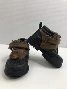 Polo by Ralph Lauren Orion Zip II Toddler Boy Brown Leather Boots US 6, EUR 22 - Picture 1 of 8