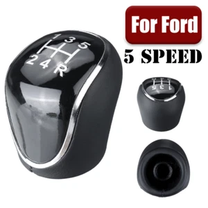 Pommeau de levier de vitesse voiture 5 vitesses pour Ford Mondeo Focus Mk3 S-Max C-Max Kuga Mk4 Mk5 - Photo 1/7