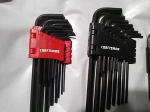 CRAFTSMAN 28pc SAE & METRIC MM Allen / Hex Key wrench set New