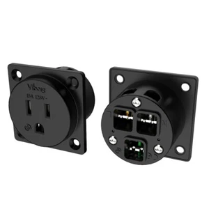 Viborg Rame + Rodiato Presa USA 15A 125V Presa Alimentazione Presa - Foto 1 di 12