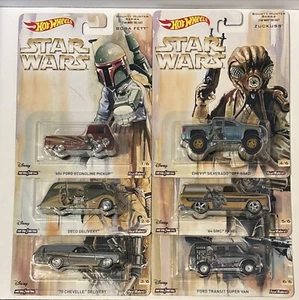 Hot Wheels Pop Culture Star Wars Bounty Hunter Set of 6 - Picture 1 of 7