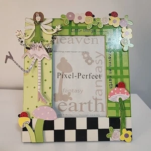 Pixel Perfect Metal Picture Frame Little things make heaven on ea 4" x 6" Photo - Picture 1 of 20