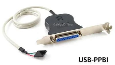Staffa adattatore parallelo scheda madre interna 5 pin intestazione USB a DB25, USB-PPBI - Immagine 1 di 3
