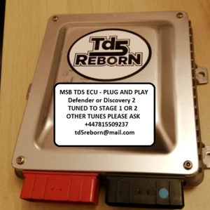 Land Rover Td5 MSB ECU STAGE 1 or 2 plug and play IMMO OFF Defender or Discovery - Picture 1 of 2
