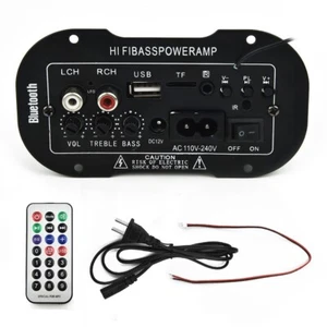 50W HiFi Power Amplifier Audio Digital Stereo FM Car AMP Remote - Picture 1 of 12