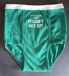 91 Laid Back It’s Fallen And It Cant’t Get Up Green Boy Brief Cotton Underwear - Picture 1 of 3