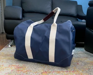 NWT - MARK & GRAHAM X STEELE Waterproof Navy Duffel Bag - Picture 1 of 3