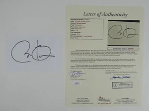 Barack Obama Presidente Firmado Autografiado 4x6 Corte JSA LOA Certificado de Autenticidad - Imagen 1 de 4