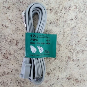 Cable de extensión interior general de alta resistencia PWC C03537 9 ft 12/3 3 clavijas SPT-3 - Imagen 1 de 1