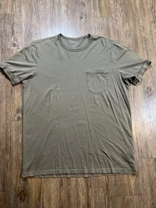 Camiseta Outerknown Para Hombre Grande Verde Informal Manga Corta 100% Algodón Orgánico - Imagen 1 de 10