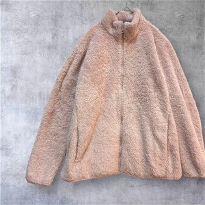 UNIQLO Pink Fleece Long-Sleeve Fluffy Outerwear XL Used - Picture 1 of 12