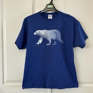 Camisa Zoológico San Deigo Adulto Grande Azul Vida Silvestre Parque Temático Exterior Hombres - Imagen 1 de 6