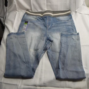 No Boundaries Jeggings Womens XXL 19 Light Wash Mid Rise Pull On REPREVE Denim - Picture 1 of 7