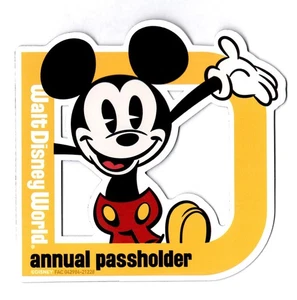 Disney Annual Passholder Mickey Magnet D Shaped - Picture 1 of 1