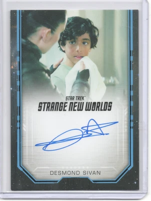 Tarjeta autógrafa de Desmond Sivan Star Trek Strange New Worlds temporada 2 bordeada Foto 1 de 2