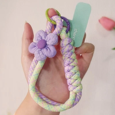 Correa de muñeca con cordón para teléfono móvil cuerda antipérdida cuerda tejida colgante Foto 1 de 4