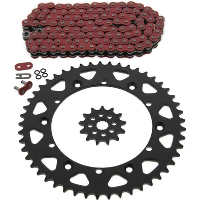 1987 1988 Yamaha YZ125 125 Red O Ring Chain And Sprocket 13/49 112L - Image 1 of 4