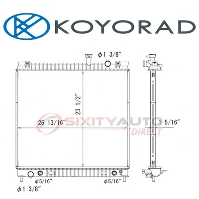 Koyorad Radiator for 2004-2015 Nissan Titan - Cooler Cooling Antifreeze tl - Изображение 1 из 4