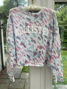 Short Pink Camouflage T Shirt Top From Hollister Size S. Length 23” - Picture 1 of 4