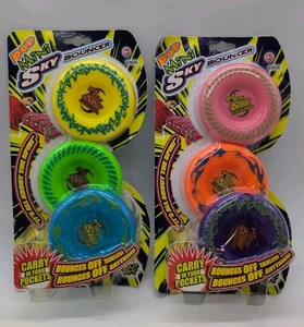 Lot Of Two 3 Pack Pop Mini Sky Bouncer  Discs 2015 Six Different Colors Maui Toy - Picture 1 of 9