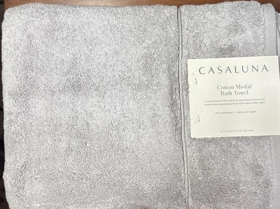 Toalla de baño modal de algodón CASALUNA 30x56 gris claro - plateado gris claro Foto 1 de 3