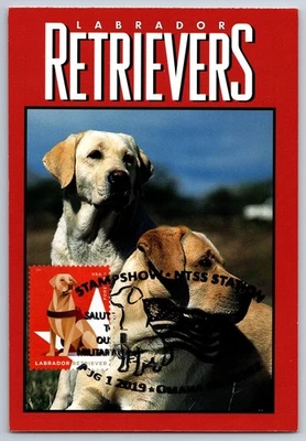 #5406 Military Working Dogs Labrador Retriever FDC Maxi Card w/Pictorial Cancel - Image 1 of 2