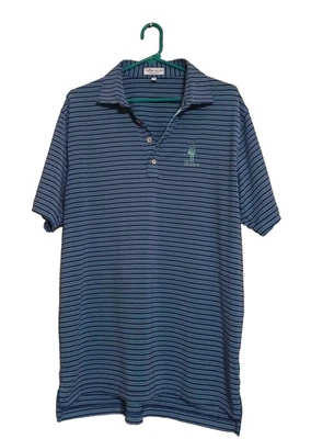 Camisa de golf Peter Millar Summer Comfort para hombre grande a rayas rendimiento preppy Foto 1 de 4
