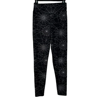 Pantalones de leggings de araña en blanco y negro Gótico Punk Emo Grunge Bruja alternativa Foto 1 de 4