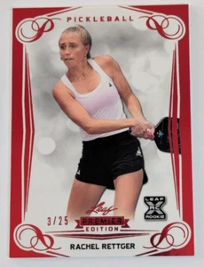 2023 Leaf Premier Edition Pickleball RACHEL RETTGER Red Foil /25 XRC #35 - Bild 1 von 1