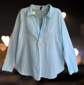 DIVIDED by H&M Women's Top Blouse Striped Long Sleeves Size M - Picture 1 of 11