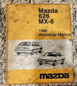 1988 Mazda 626 & MX-6 Service Repair Shop Workshop Manual - Picture 1 of 2