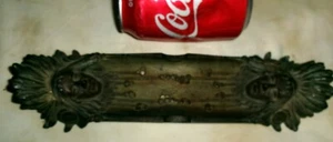 ANTIQUE # 659 USA BRADLEY & HUBBARD CAST IRON WAR INDIAN CHIEF PEN TRAY ASHTRAY - Picture 1 of 11