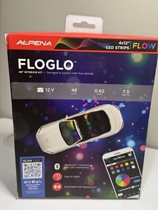 Alpena 77980 FloGlo Interior Bluetooth LED Strip Lights for Cars, 48 inches NEW - Picture 1 of 4